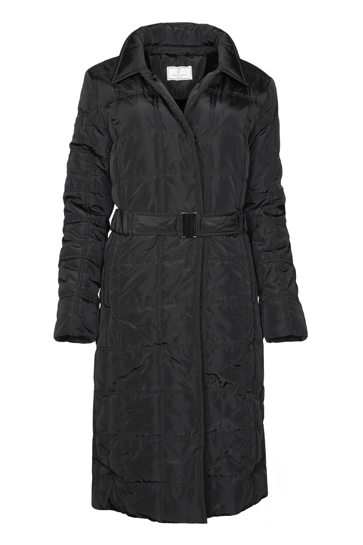 Γυναικείο μπουφάν μακρύ με εσωτερική γούνα.